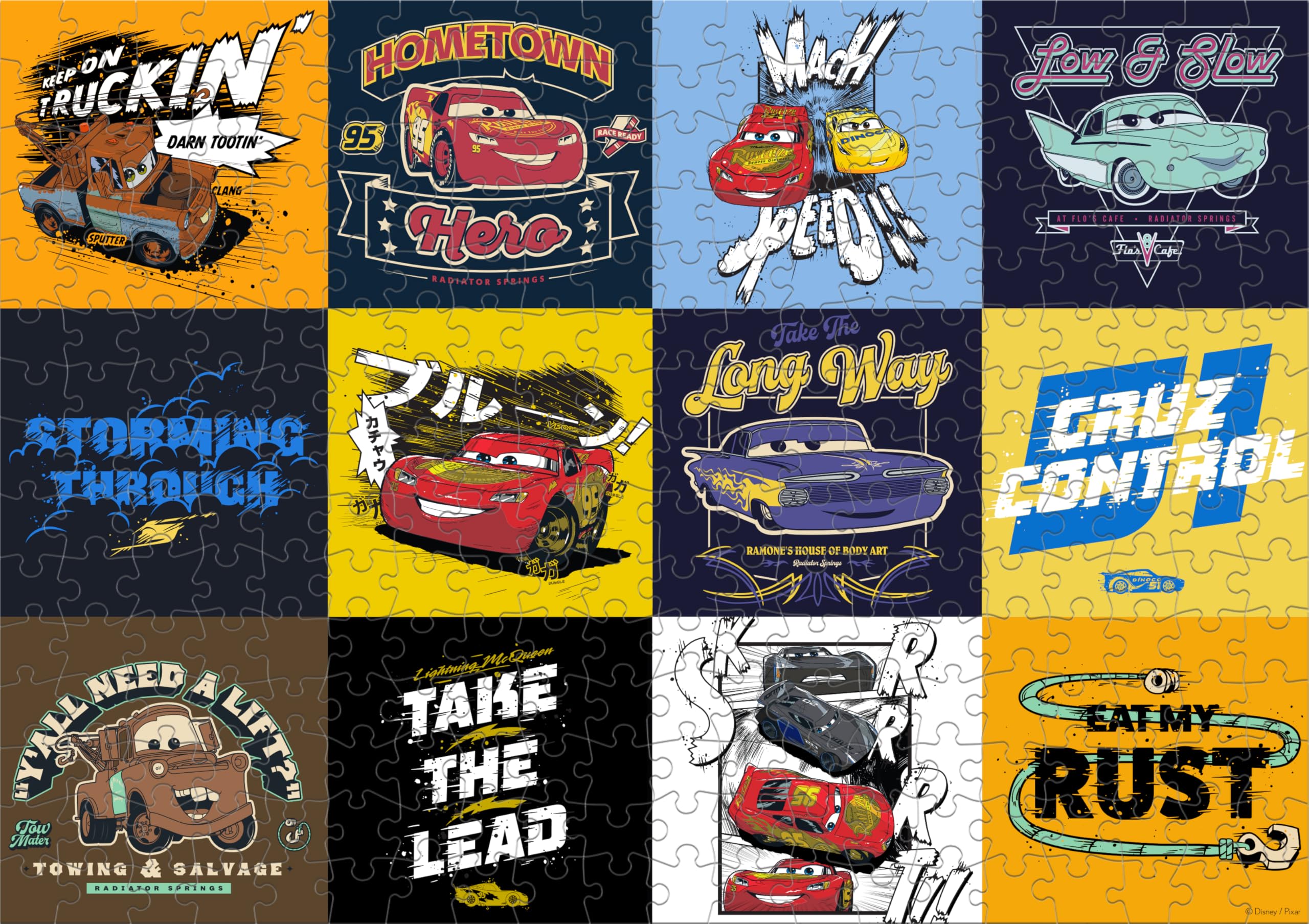 Amazon.com: Ceaco - Disney - Pixar - Cars - Grand Prix - 300 Large