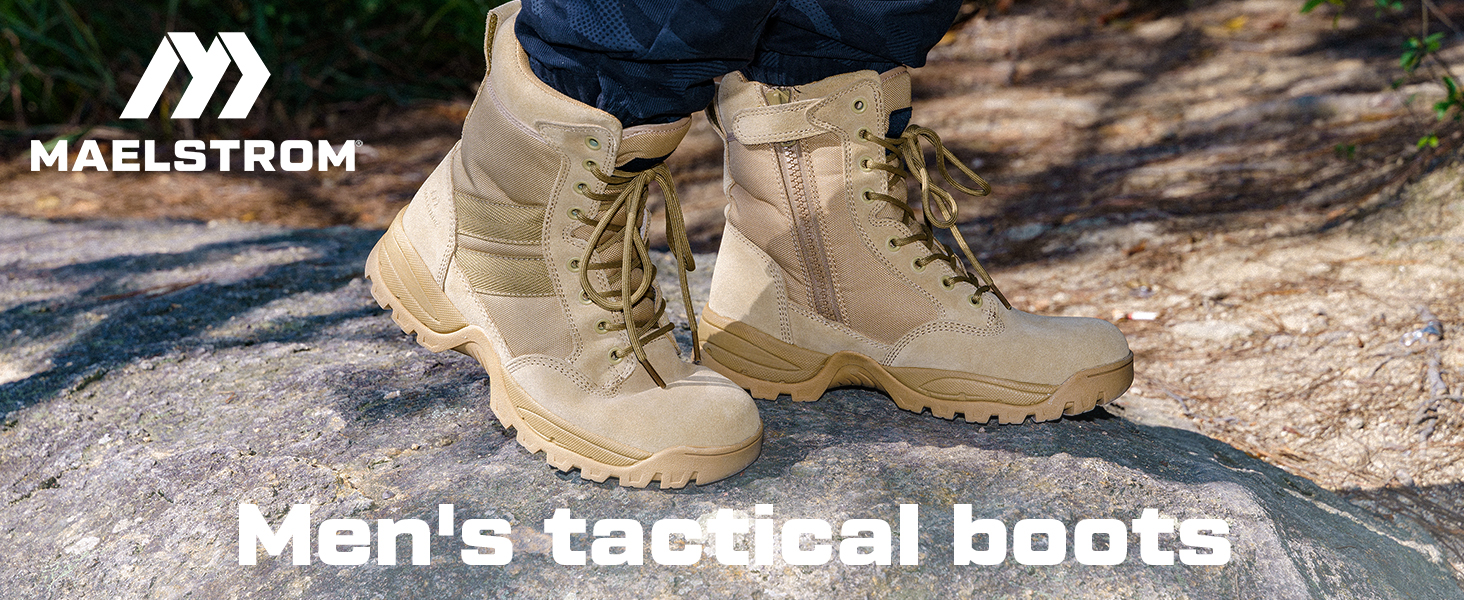 Amazon.com: Maelstrom Military Tactical Work Boots with Side 