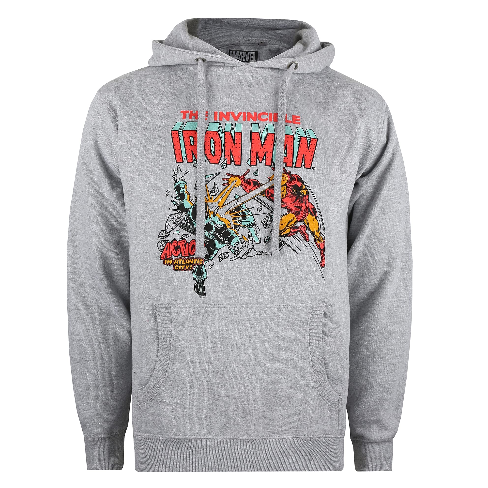 Marvel Iron Man Blast Chaqueta con Capucha de Skateboarding Hombre (Pack de 1)