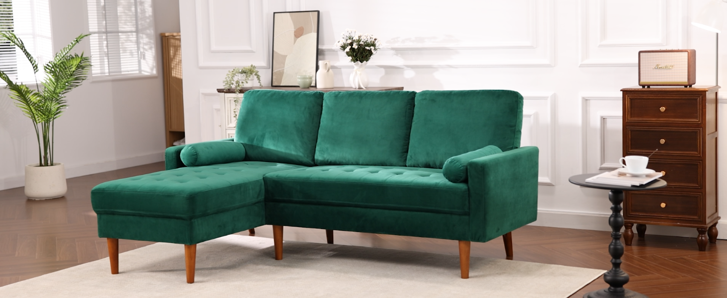 Amazon.com: ONBRILL L Shaped Couch, Small Sectional with