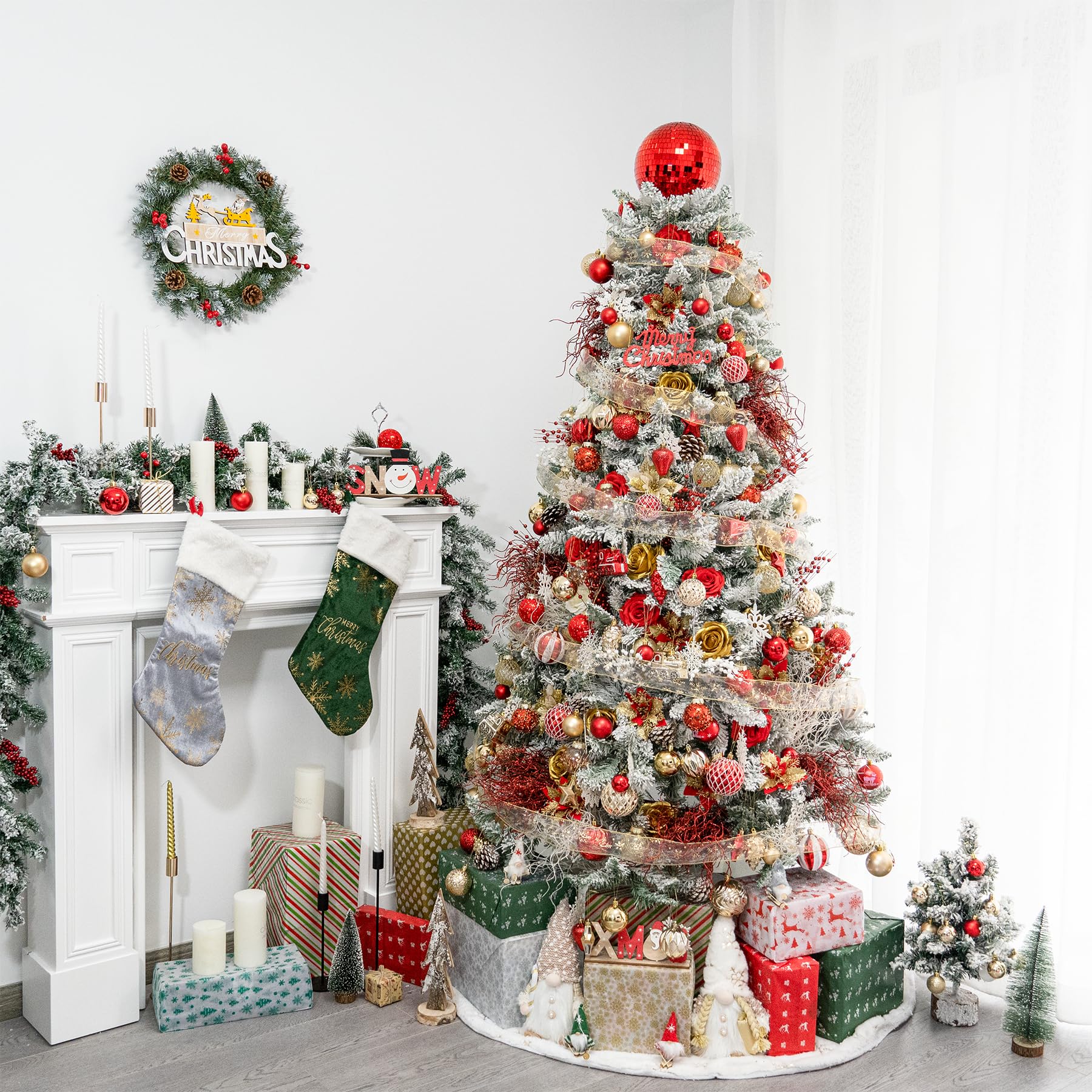Puntale Per Albero Di Natale Disco Ball 15cm – Havenstone Home – Decorazione Scintillante