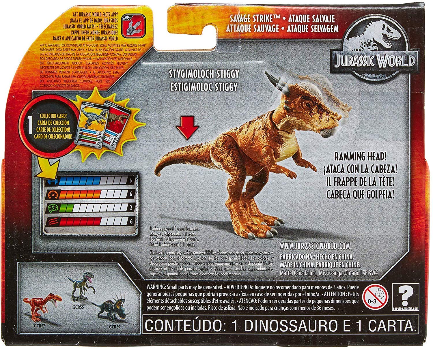 Jurassic World Action Figure Dino Rivals Savage Strike Stygimoloch