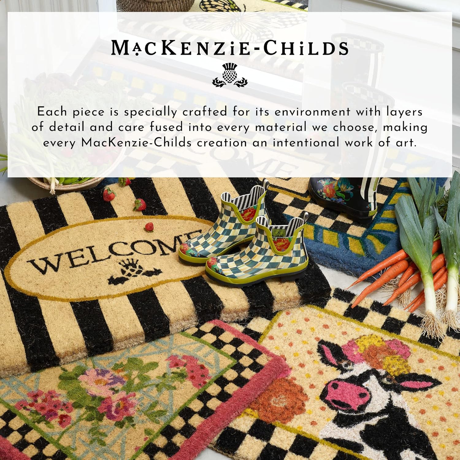 MacKenzie-Childs Bike Ride Dish Towel