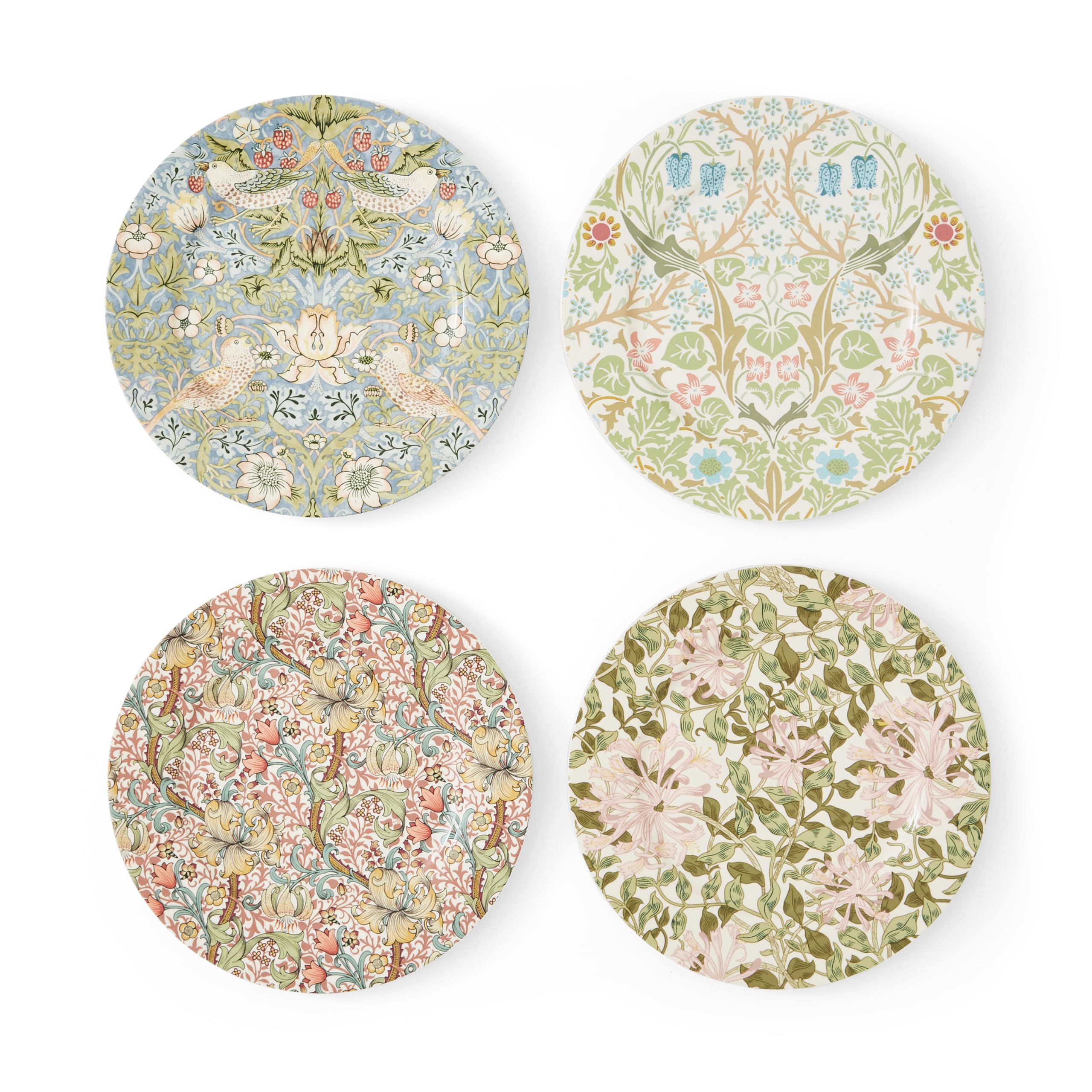 William Morris & Co - Juego de 4 platos para tartas (4 unidades)