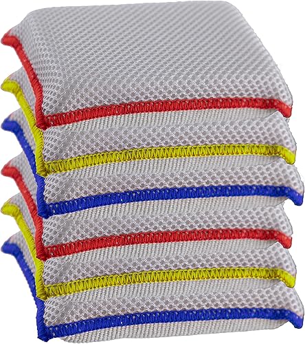Esponjas de microfibra para platos, esponjas de cocina, esponja antiarañazos, esponjas de limpieza para el hogar, suministros de limpieza multiusos,