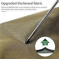 Vista 3 de Tool Pouch Bag 2 Pcs Canvas Tool Pouch,Multi-Purpose Tool Bags, Multi-Purpose Small Zipper Tool Pouchs,Screwdriver Tool Bag Set for Organizer