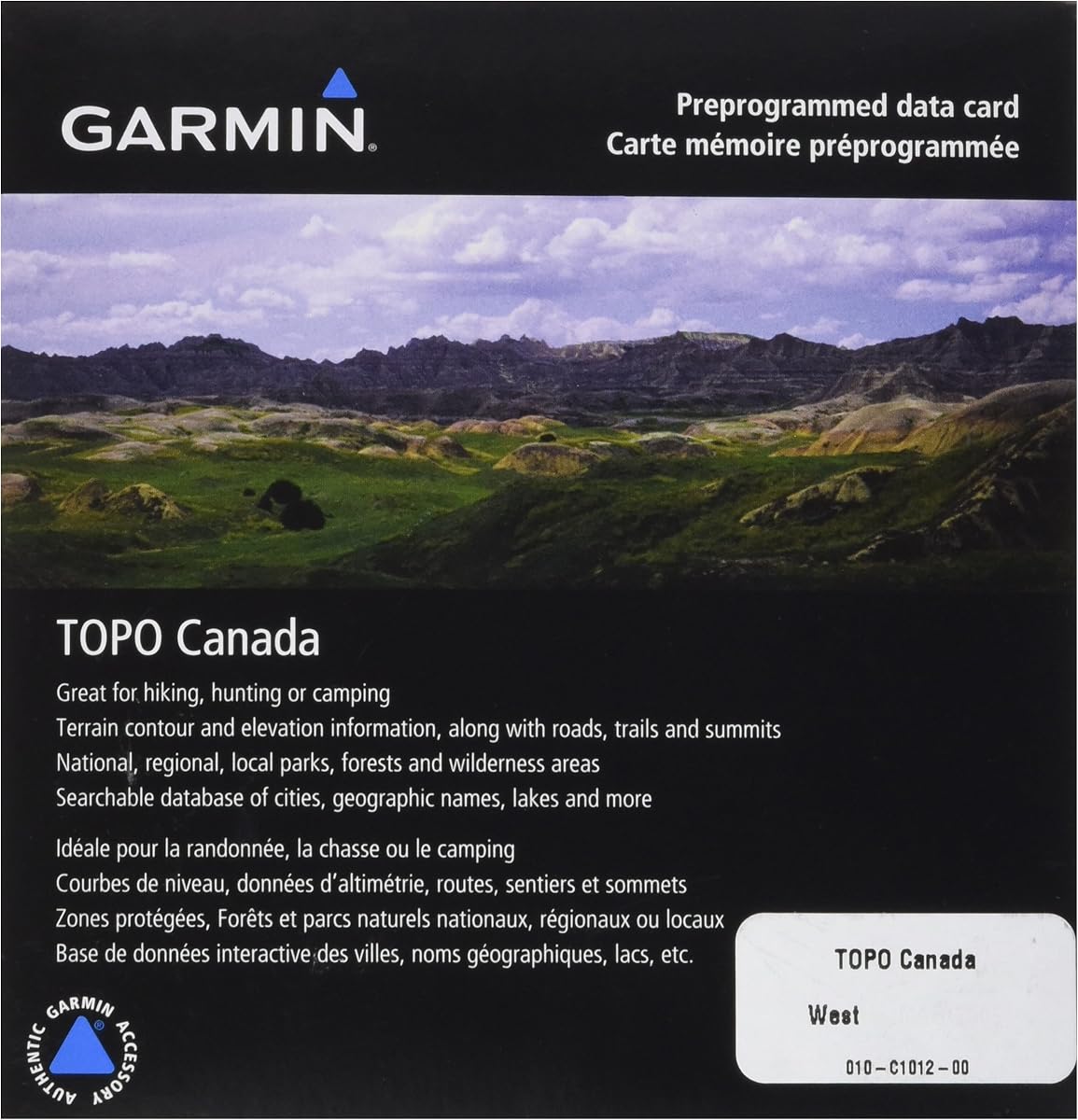 TOPO! West Canada Map microSD Card