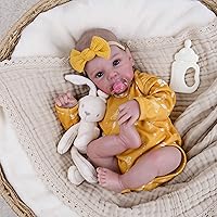 Vista 11 de Milidool Muñecas de bebé recién nacidas realistas de 20 pulgadas con cuerpo posable, muñecas de bebé de la vida real con accesorios para niñas