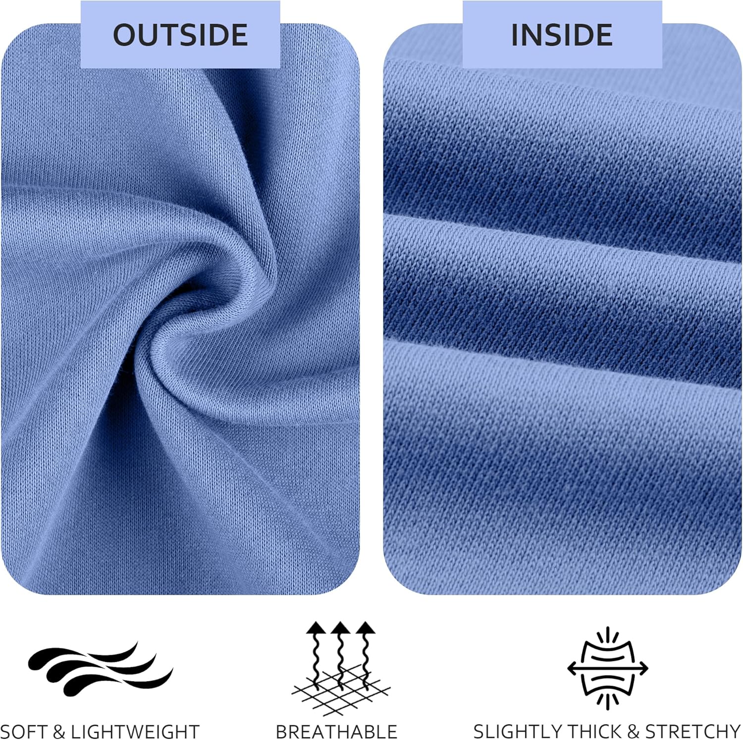 Men’s Crewneck Sweatshirt – Cotton Pullover, Solid Color Long Sleeve for Fall-Winter Comfort & Warmth - Image 5