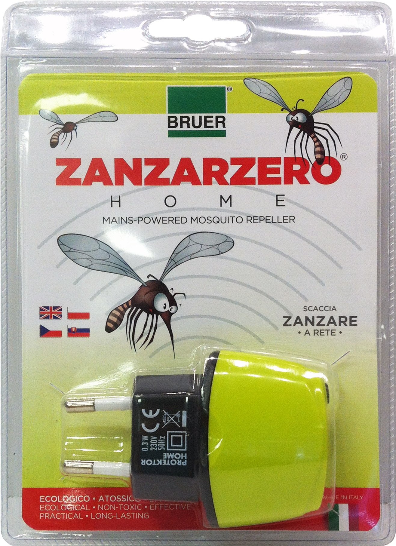Zanzarzero Ultrasonic Electronic Mosquito Repellent Bruer