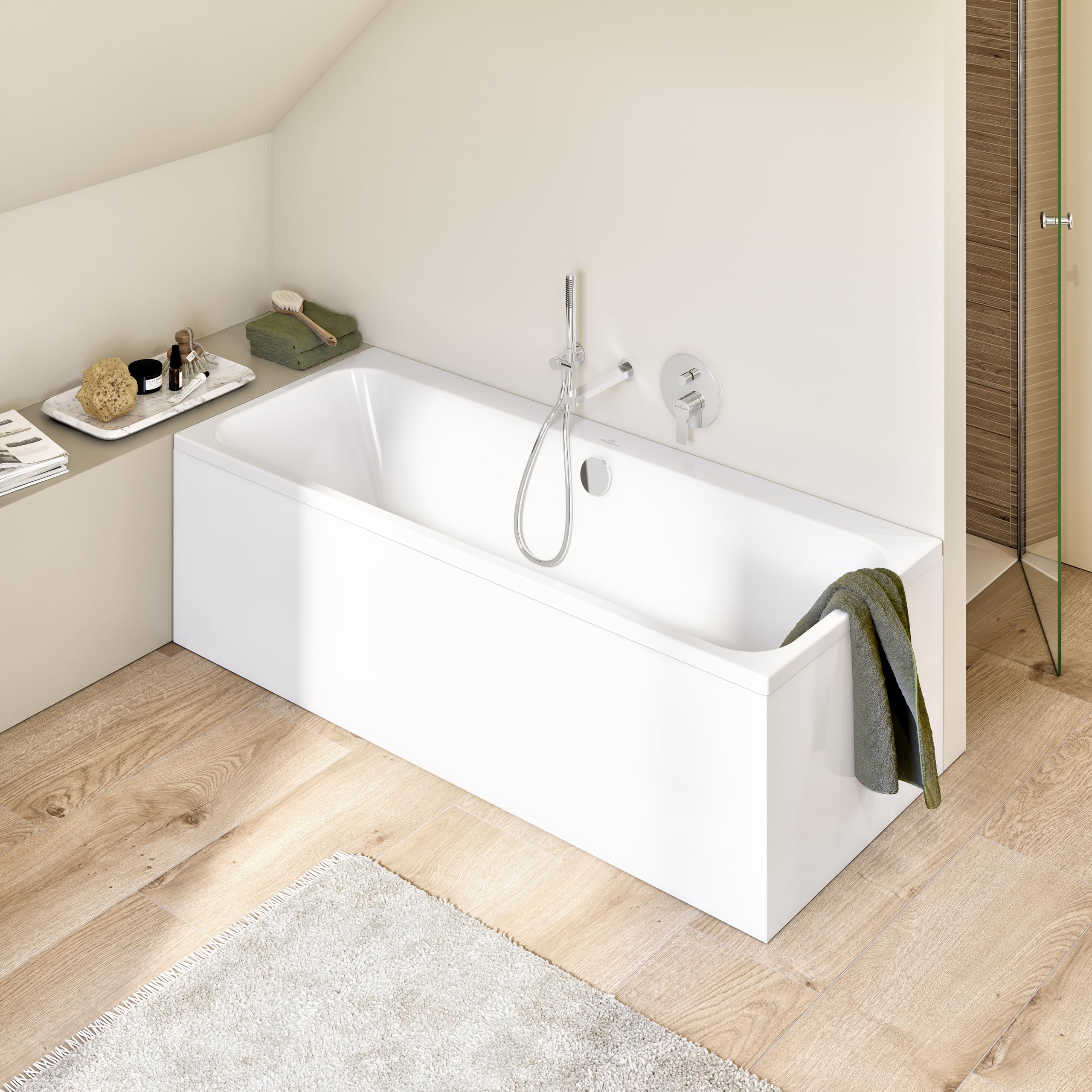 Villeroy & Boch Universal Showers Wąż Prysznicowy Ręczny, Elastyczny z Ochroną Przed Przekręceniem, do Prysznica i Wanny, Odporny na Zginanie, 1,20 m, Chrom