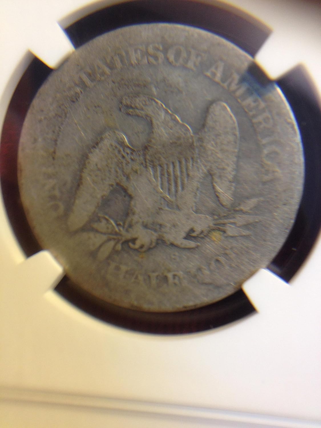 1866 S Sitting Liberty Half Dollar 50C AG3 NGC