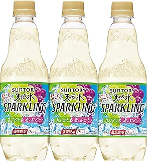 [炭酸水] サントリー 天然水 贅沢スパークリング 白ぶどう&赤ぶどう 500ml ×3本