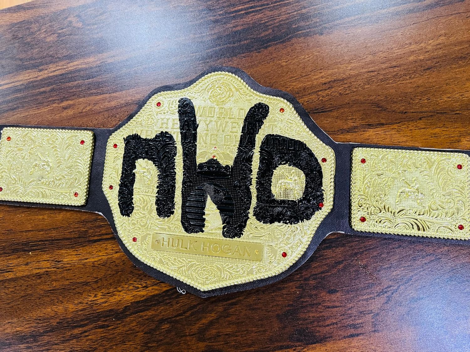 NEW HOLLYWOOD NWO HULKKK HOGAN Wrestling Heavyweight Replica Championship Belt ADULT | HOGANN WRESTLING REPLICA CHAMPIONSHIP BELT 4MM