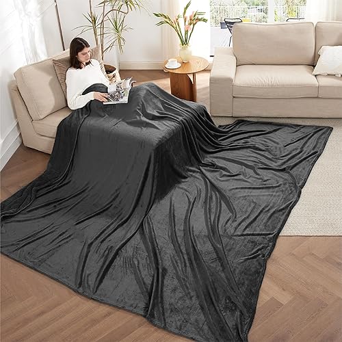 Miniatura 3 de Bedsure GentleSoft - Manta de gran tamaño King grande de 120 x 120 pulgadas, manta de forro polar suave extra grande para cama, sofá, viajes,