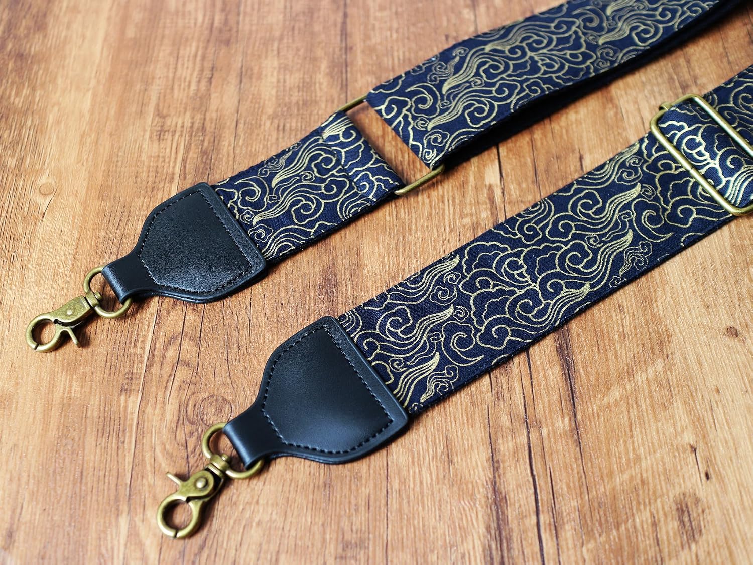 Original Design, 2“ Width, Cotton & Genuine Leather, Handbag Strap Replacement Shoulder Crossbody Strap Purse Strap
