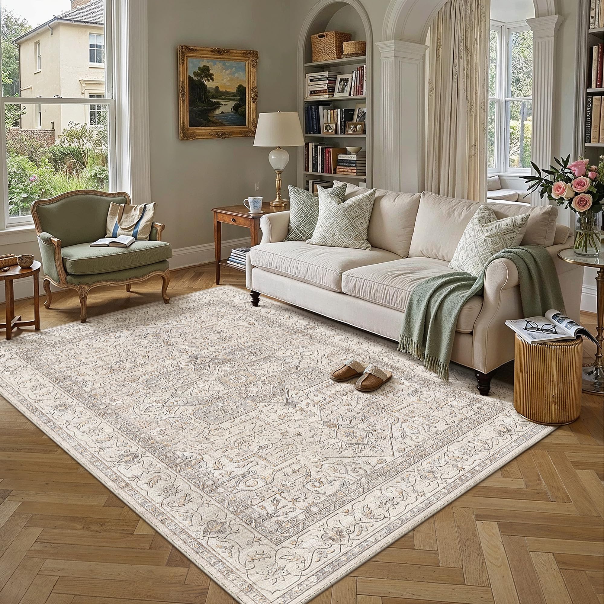 PureCozy Teppich Wohnzimmer Modern Abstrakt Schlafzimmer Gegend