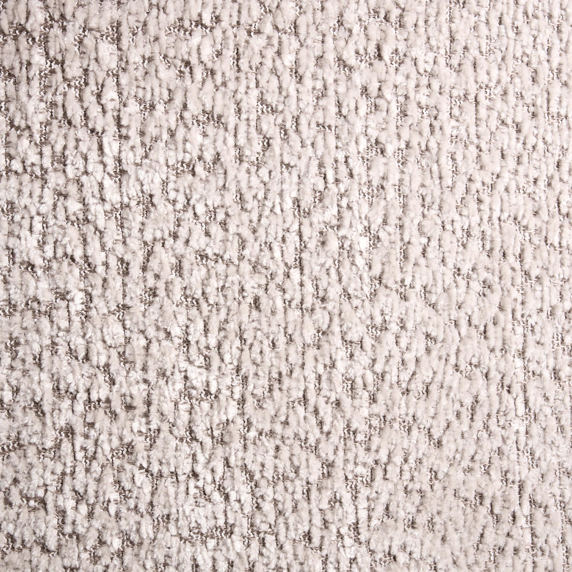 Beliani Sillón Giratorio Moderno con tapizado de Chenilla reposabrazos y Asiento Ancho salón Beige Kuolpa