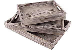 Decorative Natural Wood Serving Tray