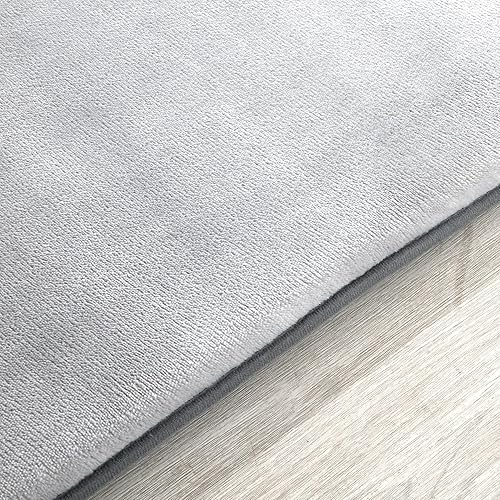 Miniatura 7 de BALAPET Tapete de juego de espuma viscoelástica gruesa de 50 x 50 pulgadas para corralito, tapete portátil de terciopelo súper suave para niños