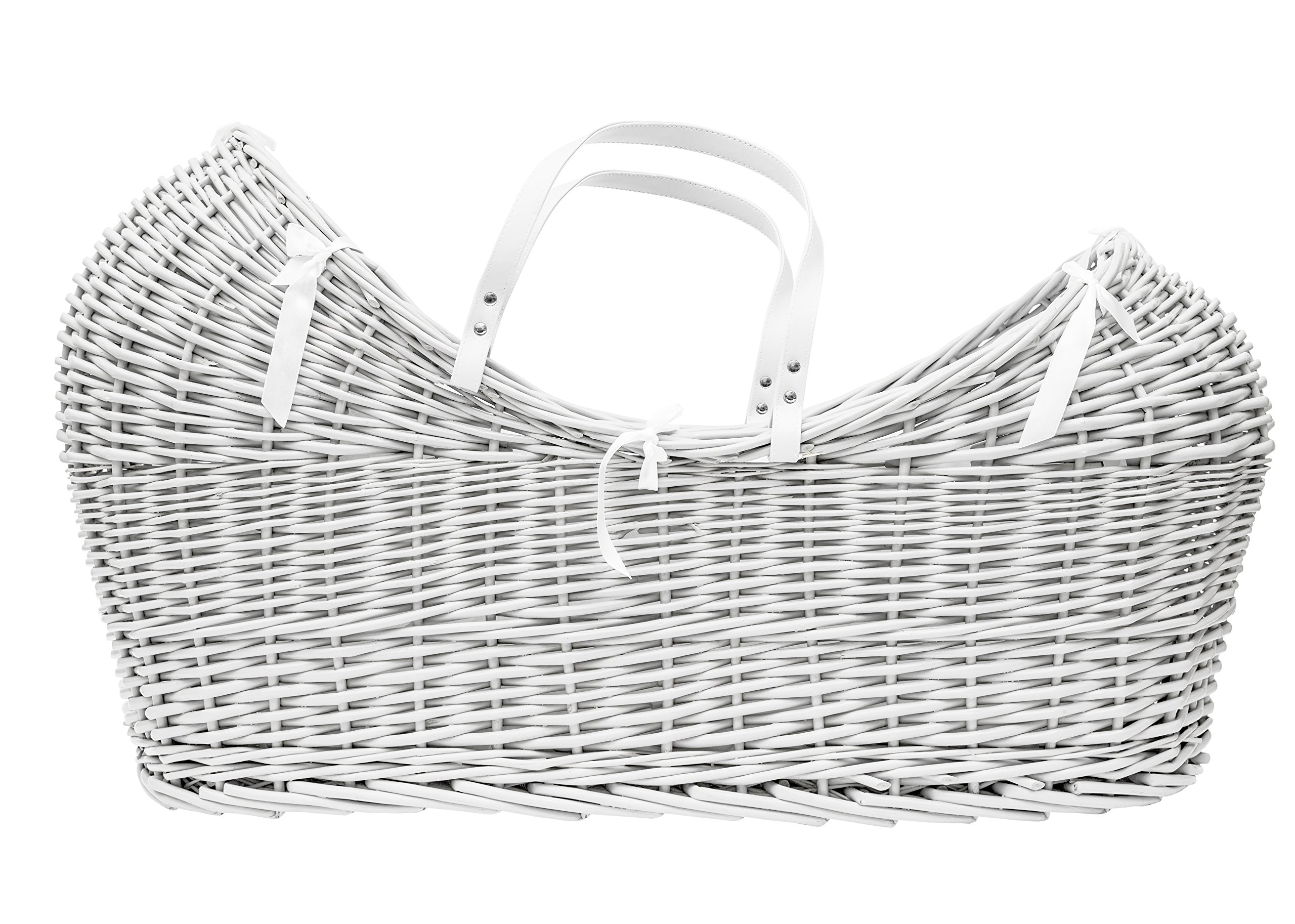 Buy Kinder Valley White Waffle White Wicker Pod Moses Basket with