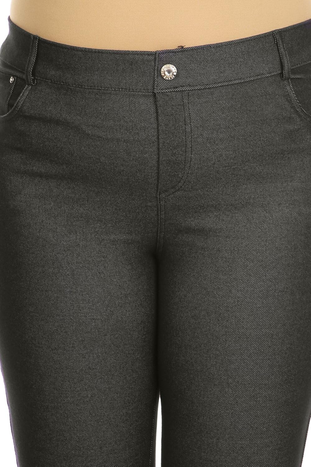 YELETE Women's Basic Capri Jeggings image 4