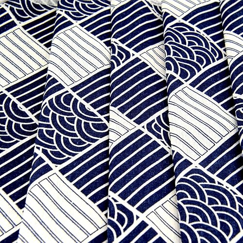 Miniatura 2 de Tela impresa de algodón de lino para decoración del hogar y manualidades por The Meter (patrón negro en estanterías)