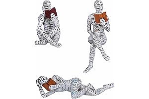 Modern 3-Piece Pulp Reading Women Figurine Sculpture