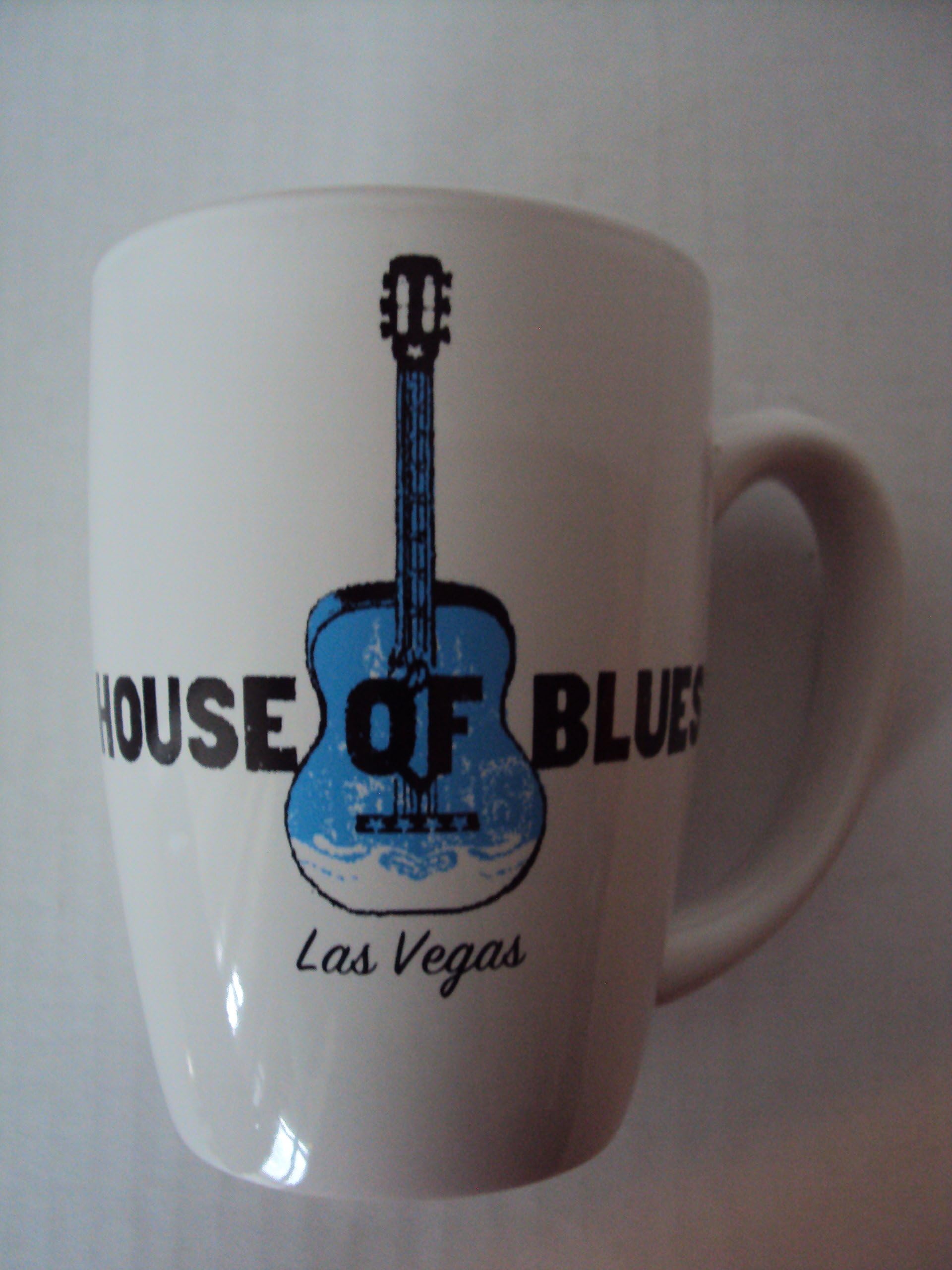 House of Blues Las Vegas Coffee Tea Guitar Mug