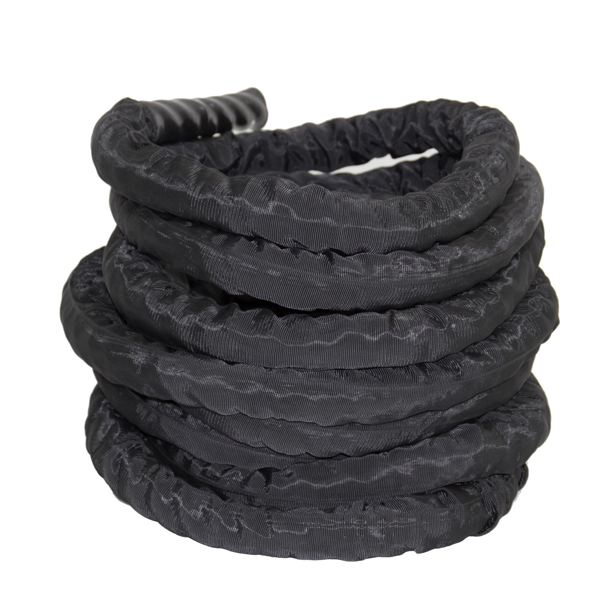 POWRX Corde d’entraînement avec housse - 38 ou 50 mm de diamètre - Pour fitness et musculation - Différentes longueurs, 38 mm, 15 m