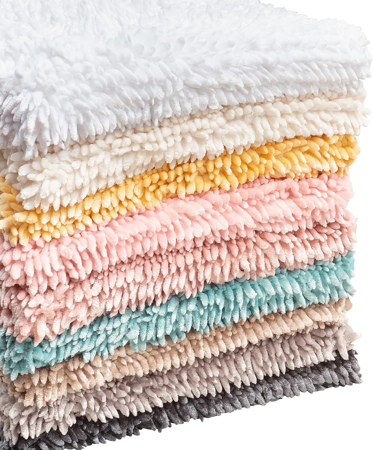 Laura Ashley Butter Chenille 17" x 24" Bath Mat, Ivory : Everything Else