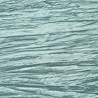 Vista 5 de YOUR CHAIR COVERS - Mantel rectangular de tafetán arrugado de 90 x 156 pulgadas - Azul polvoriento, manteles rectangulares para mesas rectangulares