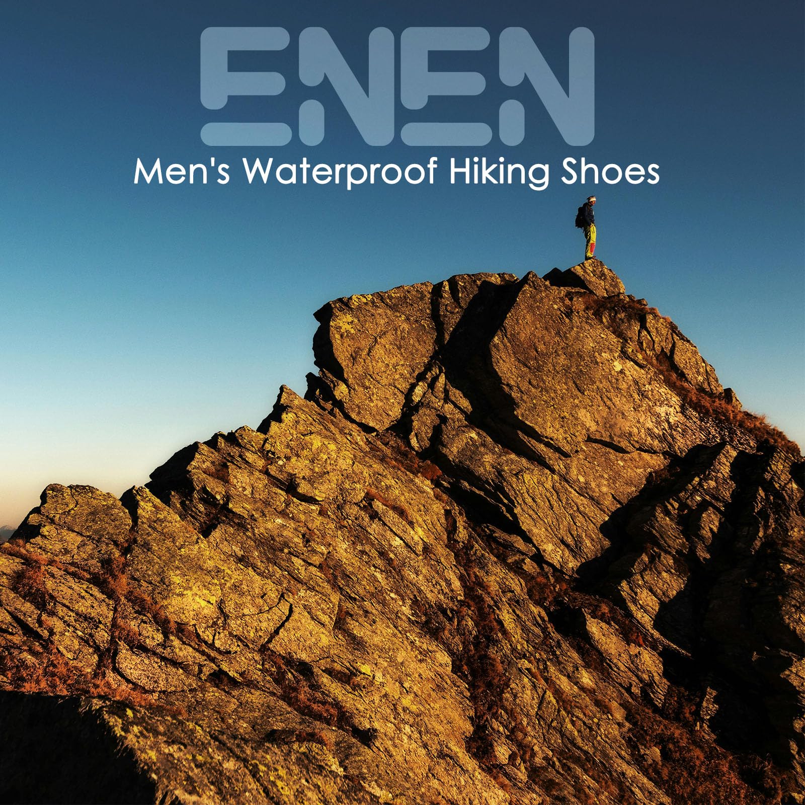 ENEN Scarpe Trekking Uomo Estive, Scarpe Escursionismo impermeabili Scarpe Arrampicata Traspirante Outdoor Scarponi da Montagna Leggeri Antiscivolo per gli Appassionati di Trekking
