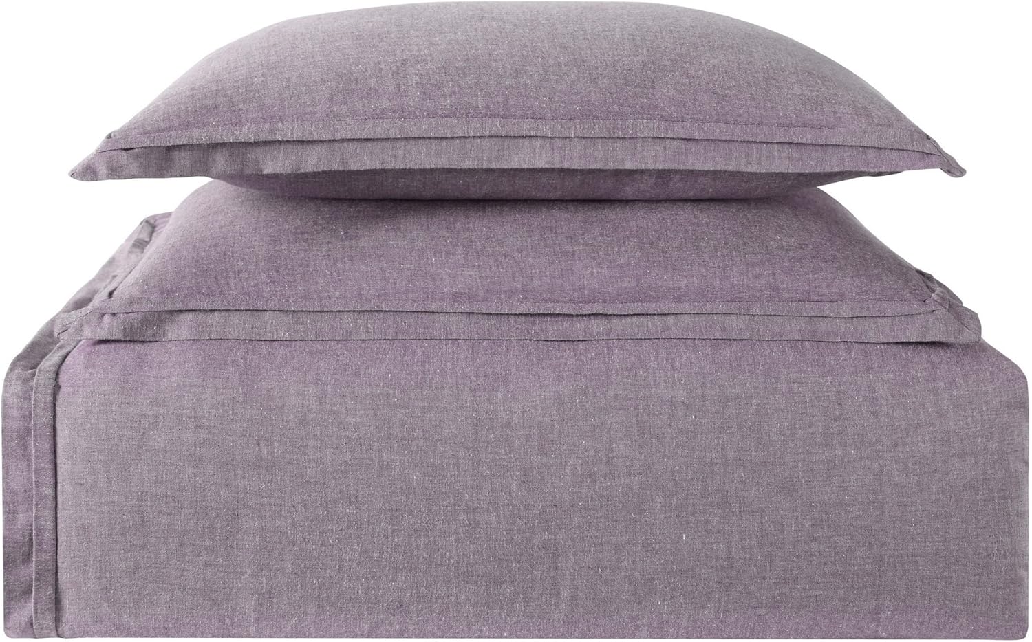 Ocean Front Resort Chambray Coast King 3 Piece Comforter Set in Plum