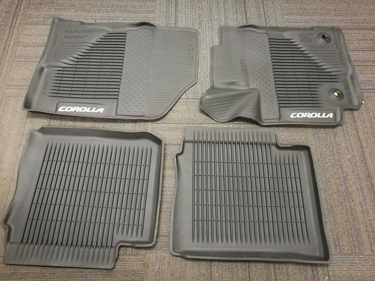 Genuine Toyota AllWeather Floor Liner Set PT9080217002 Black 4 Piece