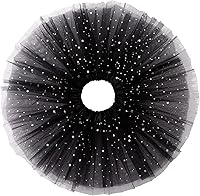 Vista 2 de Jastore Vestido de ballet de princesa con lentejuelas y estrellas en capas para niñas de 2 a 8 años