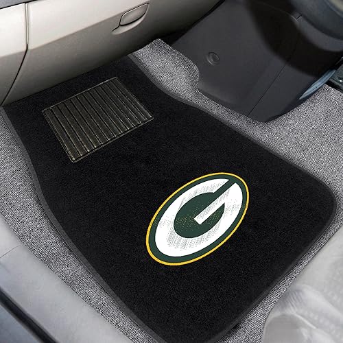 Vista 25 de FANMATS NFL-Teams - Juego de 2 alfombrillas bordadas para coche, unisex, para adultos Negro
