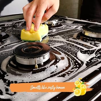 Astonish Kitchen Cleaning Bundle Oven & Cookware Cleaning Paste and Zesty Lemon Hob Cleaner Heavy Duty Grease & Grime Remover for Stovetops, Glass & Appliances