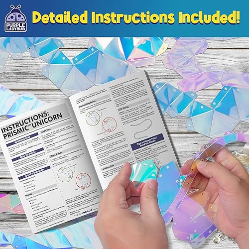 Miniatura 38 de PURPLE LADYBUG Prismic - Rompecabezas de oso 3D con luz nocturna, kit de manualidades LED para niños y adolescentes, regalos de 8 a 12 años