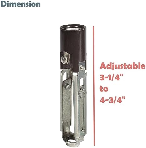 Aspen Creative 21324-4, Candelabra Adjustable Keyless Sockets, 4 Pack image 4