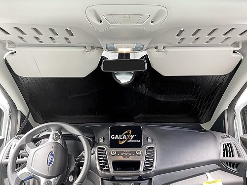 Miniatura 2 de Parasol para parabrisas de ajuste personalizado para Ford Transit Connect Van 2014 2015 2016 2017 2018 2019 2020 2021 2022 2023 (no para camioneta