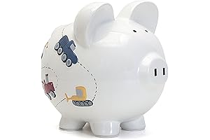 Child to Cherish Excavator Ceramic Piggy Bank