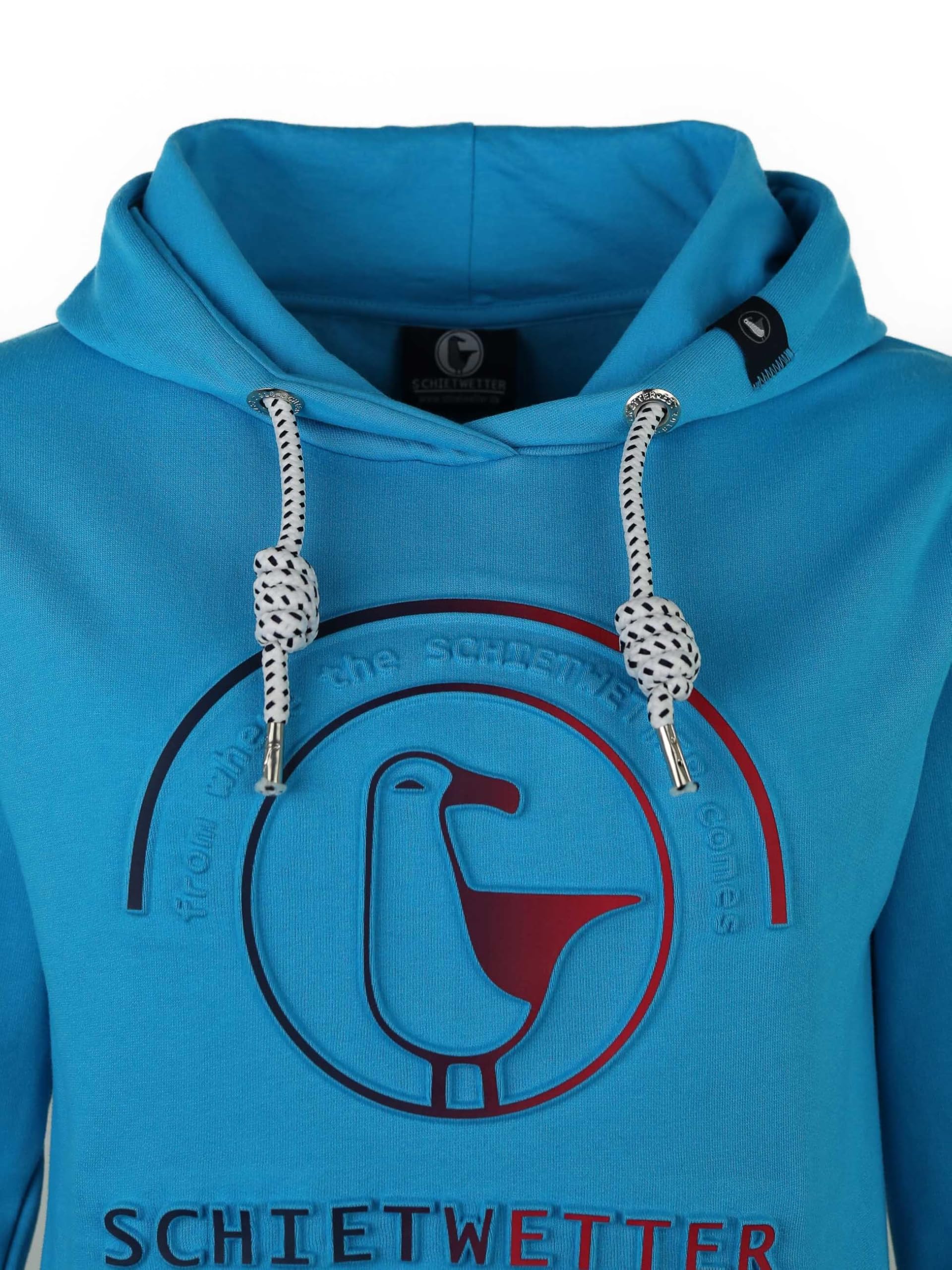 SCHIETWETTER Damen Hoodie Tamara 3D Emboss modisch, 3D-Prägedruck, bequem