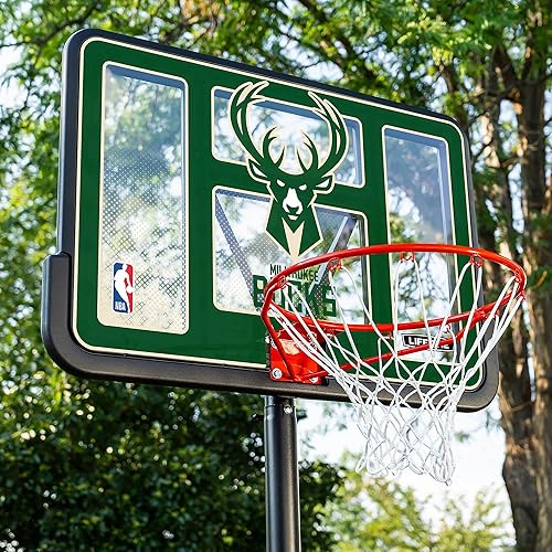 Vista 52 de Aro de basketball con sistema portable, de altura ajustable, tablero posterior de 44 pulgadas de Lifetime 1269 Pro Court.