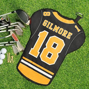 Funny Golf Towel with Clip No. 18 Jersey Golf Towels for Golf Bags for Men
