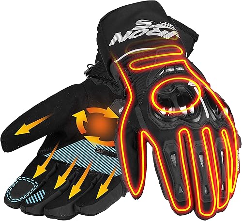 BORLENI 電熱グローブ 12V バイク用 電源接続