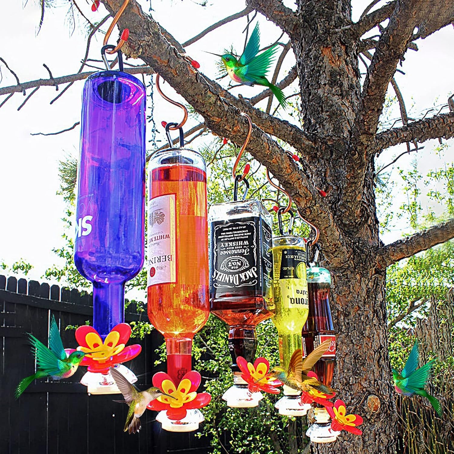 DIY Hummingbird Feeder Kit Turn Your Own Recycled Bottles Create Hummingbird