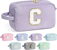 Vista 48 de YOOLIFE Estuche de Maquillaje con Inicial - Regalos de Cumpleaños para Mujeres, Niñas, Mamá, Hija, Amigas, Hermana, Profesora, Regalos de Propuesta