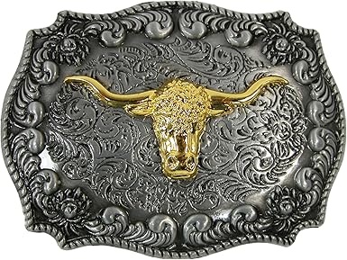 CTM® Longhorn Western Belt Buckle 