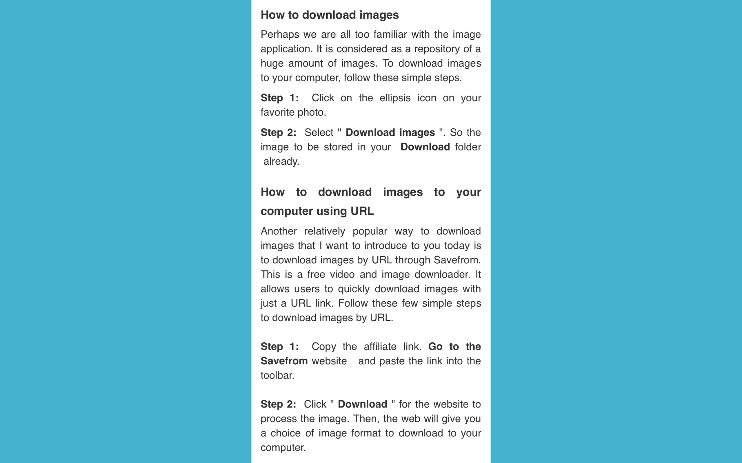 HOW TO DOWNLOAD IMAGES TO YOUR COMPUTER GUIDE - App on Amazon Appstore